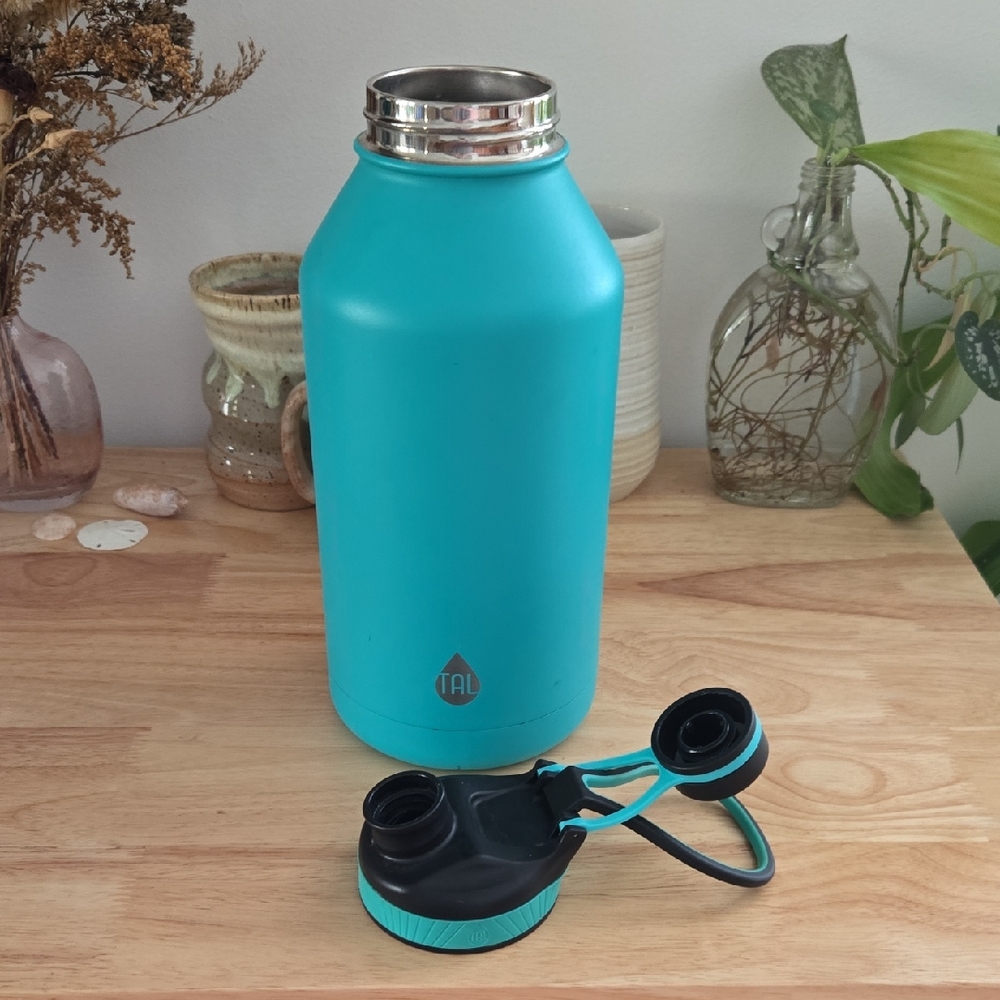 Teal TAL Water Bottle with Cap 64 Oz